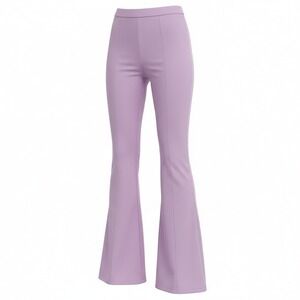 New XS Lilac Purple Flare Leggings High Waist Stretch Fitted Y2K Pants